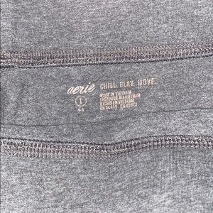 full length gray aerie leggings